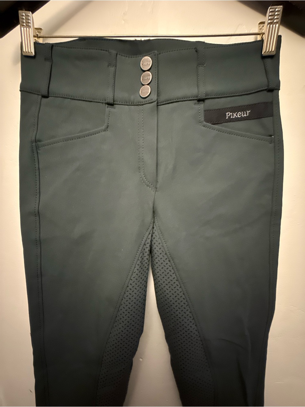 Pikeur Women's Skinny Riding Breeches in Dark Green